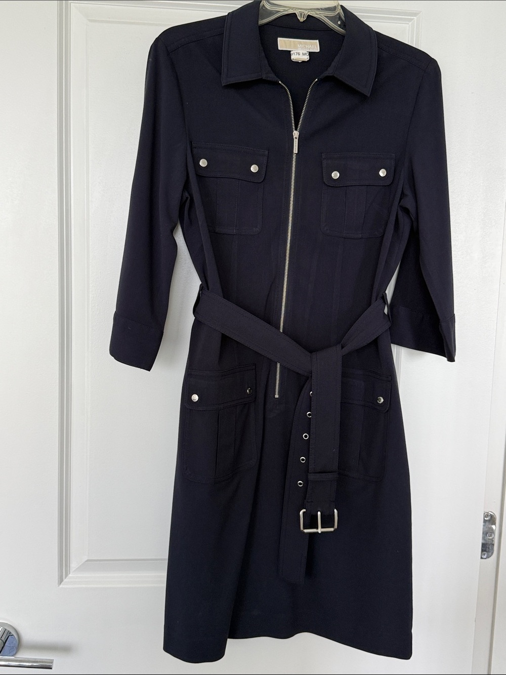 Michael Kors Navy Dress with Belt Size M